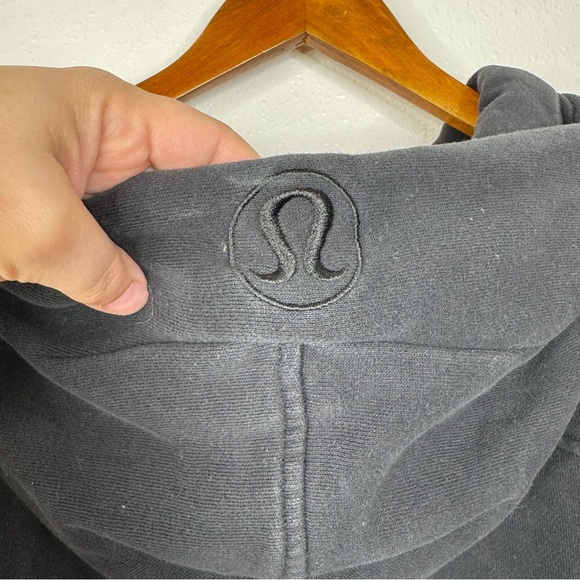 Lululemon Scuba Oversized 1/2 Zip Hoodie Black Size Xlarge/Xxlarge - Picture 7 of 9